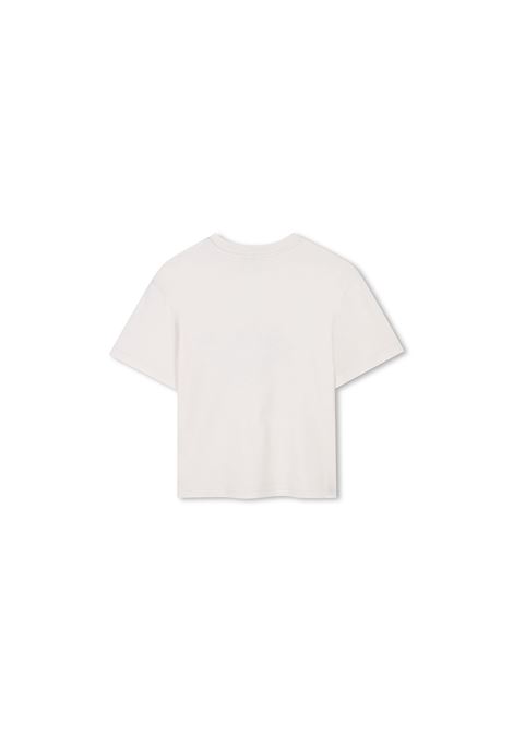 T-Shirt Beige Chiaro Con Stampa Curb LANVIN ENFANT | N30217155